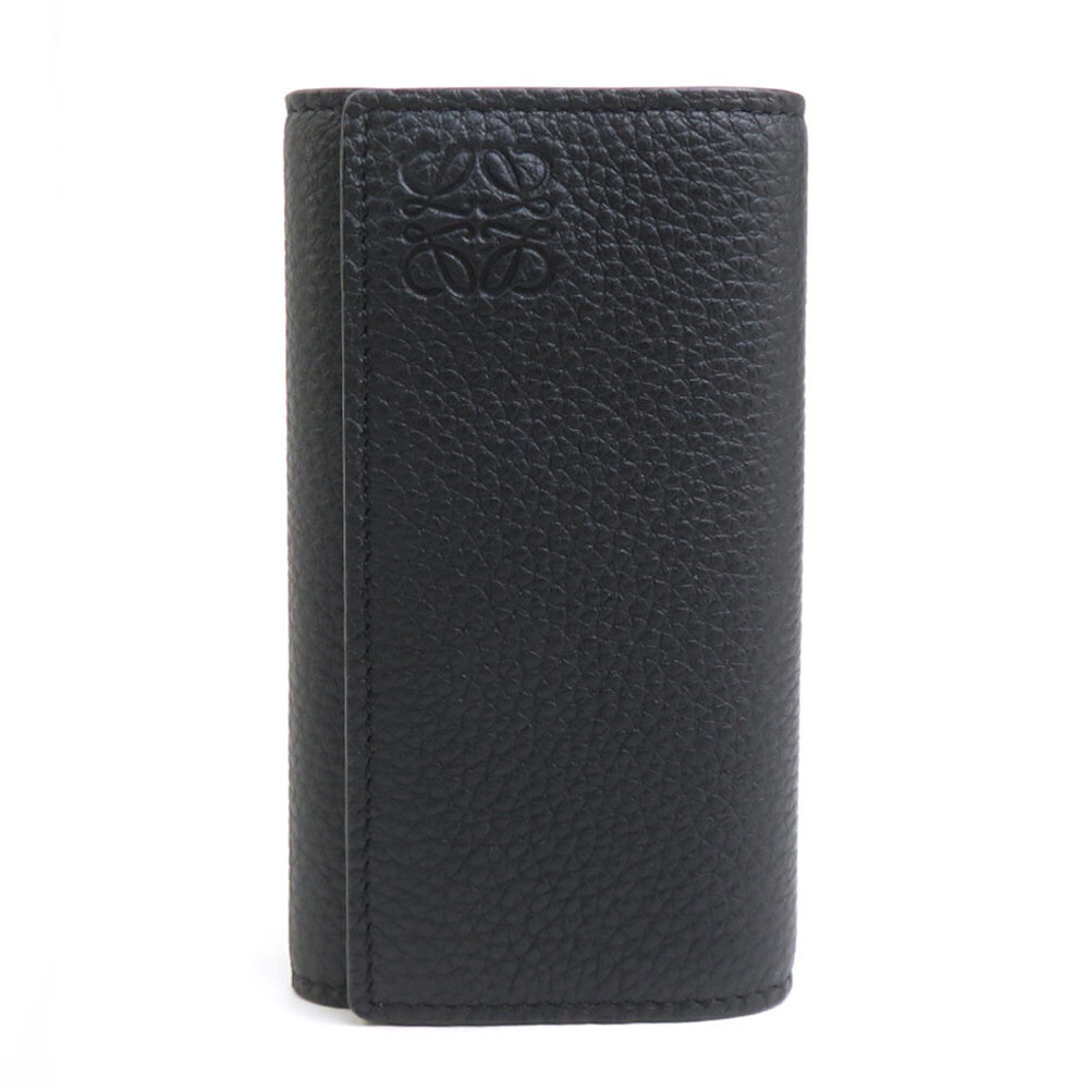 Loewe LOEWE Key Case Leather Black Men's Women's 56850k